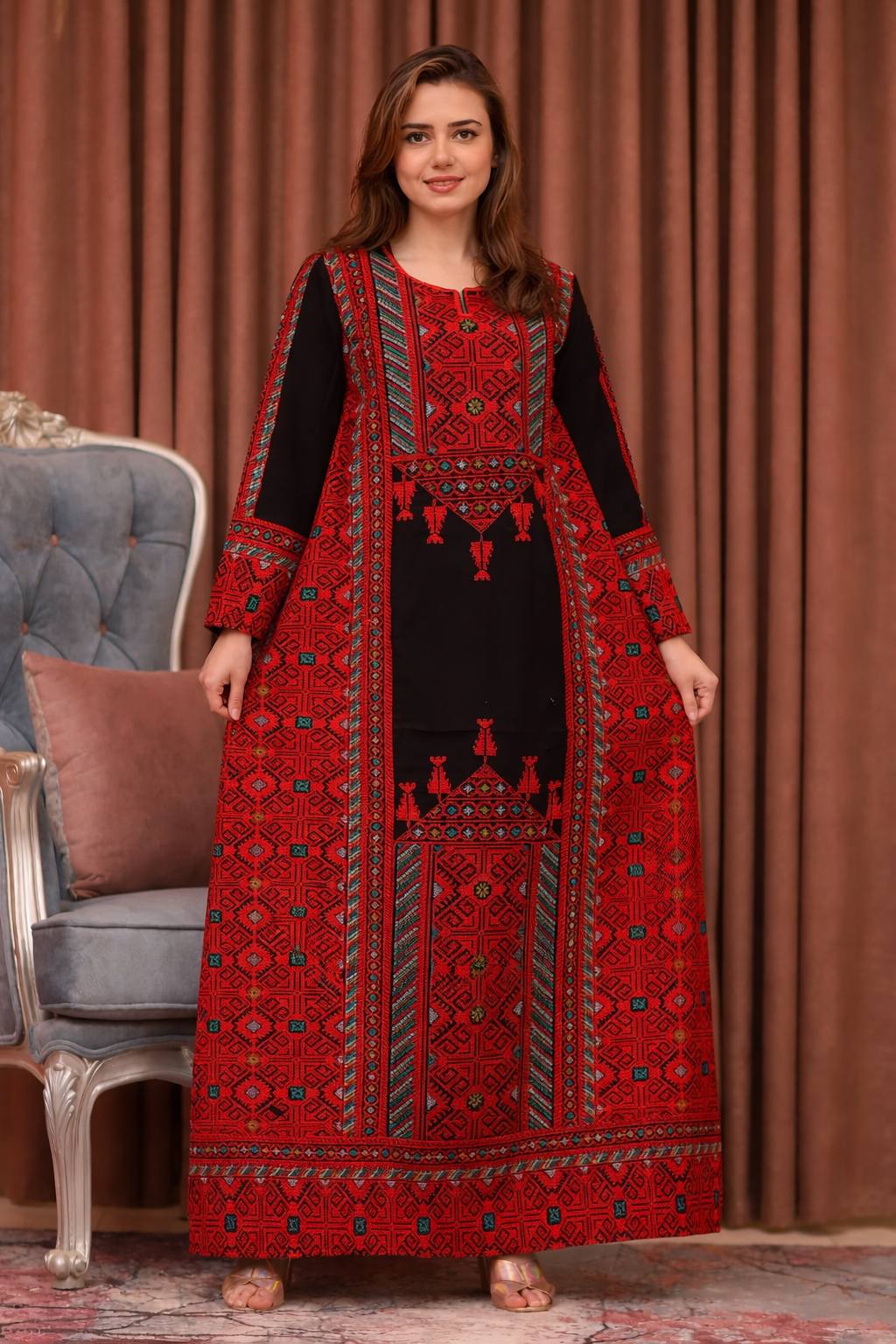 Ramadan Embroidered Maxi Dress